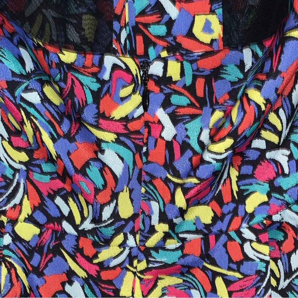 Bcbgeneration Multi Colored Halter Romper Size 2 - image 3